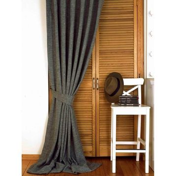 Massarelli Keten Açık Gri Pilesiz 60x260 cm Fon Perde