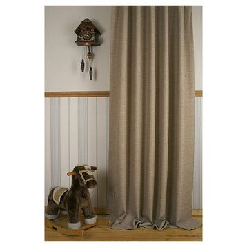 Massarelli Keten Bej Rengi Pilesiz 90x260 cm Fon Perde