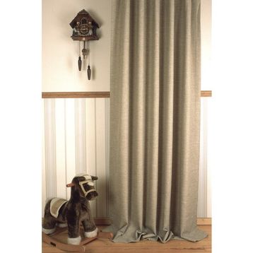 Massarelli Keten Bej Rengi Pilesiz 90x260 cm Fon Perde