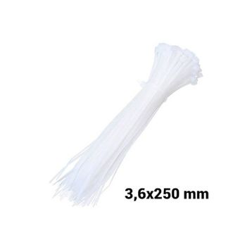 Master 3.6x250 mm Beyaz Kablo Bağı