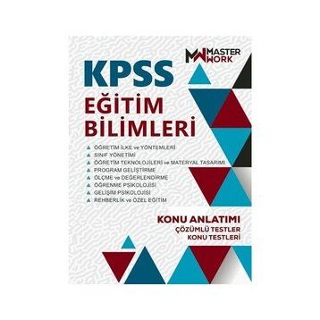 Master Work KPSS Eğitim Bilimleri Konu Anlatımı
