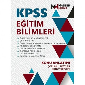 Master Work KPSS Eğitim Bilimleri Konu Anlatımı