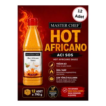 Masterchef 730 gr Hot Africano Sos (12 adet)