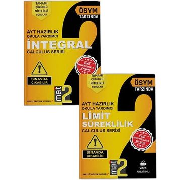 Mat2 Yayınları Integral Limit ve Süreklilik 2`li Set Soru Bankası (2 Ayrı Kitap)