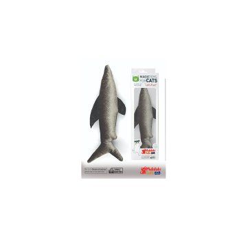 Matatabi Cats 28 cm Fiso Köpek Balığı Şeklinde Matatabili Çıngıraklı Peluş Kedi Oyuncağı