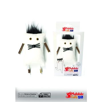 Matatabi Cats Beyaz 12 cm Mr Kedi Oyuncağı