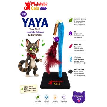 Matatabi Cats Yaya Yaylı 28 cm Kedi Oyuncağı