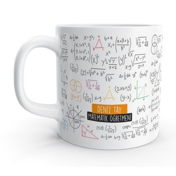 Matematik Öğretmeni İsme Özel Meslek Kupa Bardak