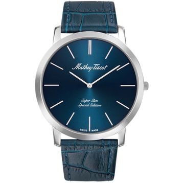 Mathey-Tissot H6915abu Swıss Made İnce Deri Kemerli Erkek Kol Saati