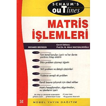 MATRIS İŞLEMLERİ - RICHARD BRONSON