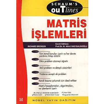 MATRIS İŞLEMLERİ - RICHARD BRONSON