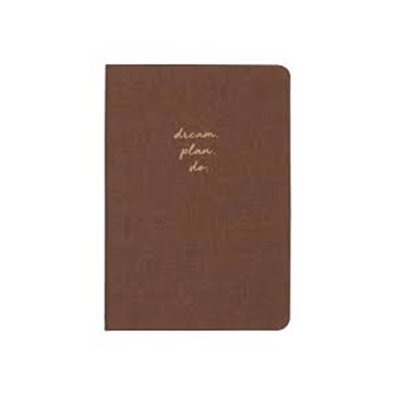 Matt Notebook Sert Kapak Düz Çizgisiz 14x20 cm Kahverengi Defter