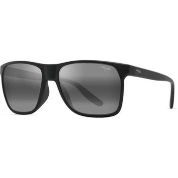 Maui Jim MJ 0603S 003 02 59 Polarize Dikdörtgen Siyah Kemik Unisex Güneş Gözlüğü