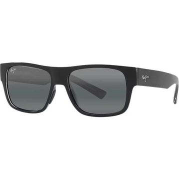 Maui Jim MJ 0873S 001 56 Kare Siyah Kemik Unisex Güneş Gözlüğü