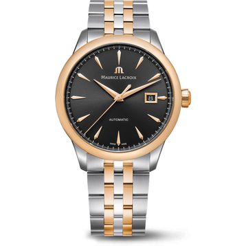 Maurice Lacroix ML-756008PVP12330-1 Altın Rengi Metalik Gri Çelik Erkek Kol Saati