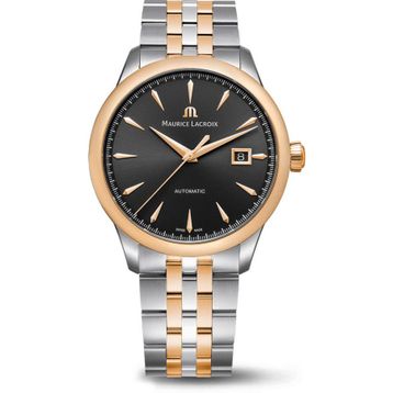 Maurice Lacroix ML-756008PVP12330-1 Altın Rengi Metalik Gri Çelik Erkek Kol Saati
