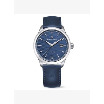 Maurice Lacroix ML-756108SS001430-4 Lacivert Deri Erkek Kol Saati