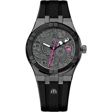 Maurice Lacroix Wotto ML-Aİ1108pvl20090-2 Siyah Silikon Unisex Kol Saati