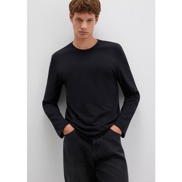 Mavi 062477-27062 Uzun Kollu Siyah Basic Erkek T-shirt