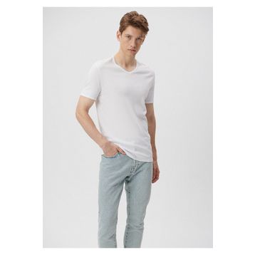 Mavi 063748-620 V Yaka Beyaz Basic Erkek T-shirt