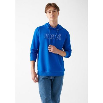 Mavi 065606-70913 Mavi Logo Baskılı Mavi Erkek Sweatshirt