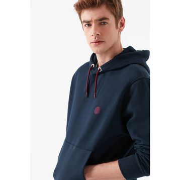 Mavi 065809-29743 Mavi Logolu Kapüşonlu Lacivert Erkek Sweatshirt