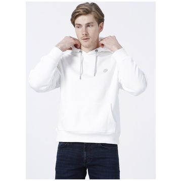 Mavi 065809-34519 Düz Yaka Regular Fit Düz Beyaz Erkek Sweatshirt