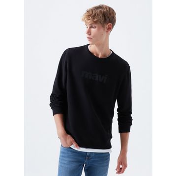 Mavi 066303-900 Bisiklet Yaka Oversized Baskılı Erkek Sweatshirt