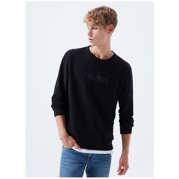 Mavi 066303-900 Bisiklet Yaka Oversized Baskılı Erkek Sweatshirt