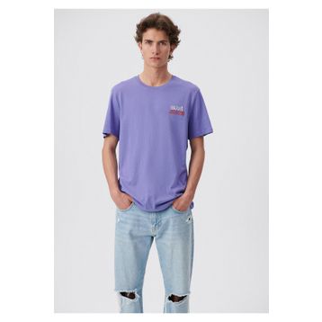 Mavi 066841-34637 Mavi Jeans Baskılı Mor Erkek T-Shirt