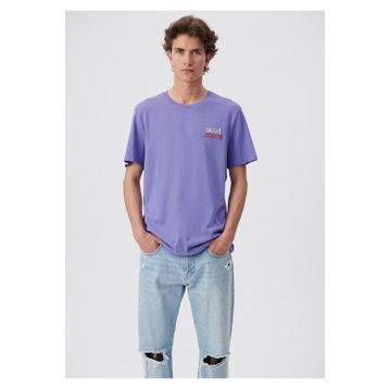 Mavi 066841-34637 Mavi Jeans Baskılı Mor Erkek T-Shirt