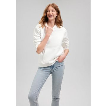 Mavi 167299 Kapüşonlu Beyaz Basic Kadın Sweatshirt