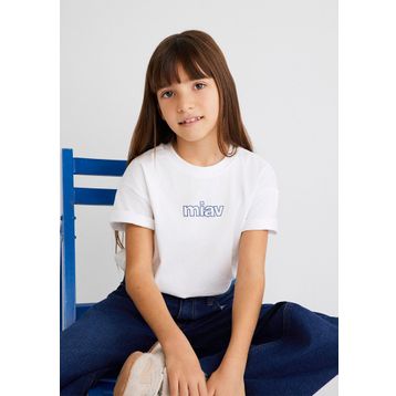 Mavi 7610158-620 Beyaz Kız Çocuk T-shirt