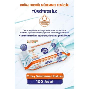 Mavi Beyaz 100 Yaprak Yüzey Temizleme Havlusu