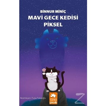 Mavi Gece Kedisi Piksel - Binnur Miniç