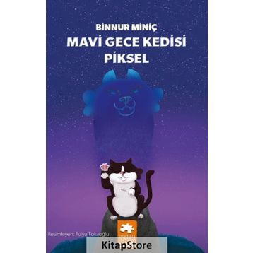 Mavi Gece Kedisi Piksel - Binnur Miniç