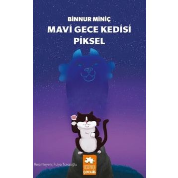 Mavi Gece Kedisi Piksel - Binnur Miniç