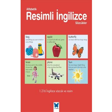 Mavi Kelebek Yayınları Alfabetik Resimli İngilizce Sözcükler