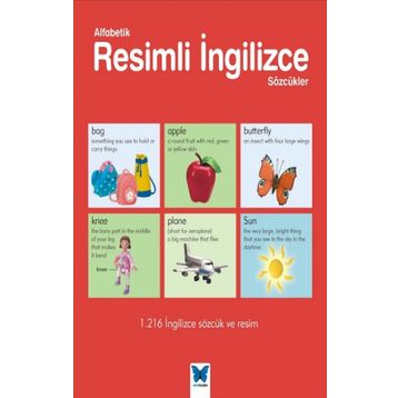 Mavi Kelebek Yayınları Alfabetik Resimli İngilizce Sözcükler