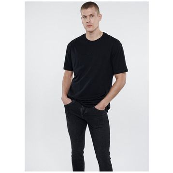 Mavi M0610100-900 Bisiklet Yaka Baskılı Siyah Erkek T-Shirt