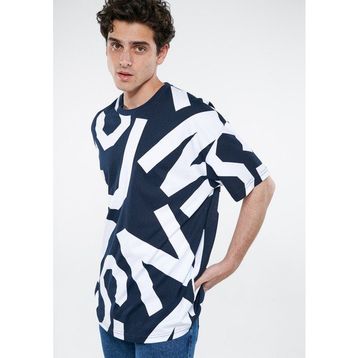 Mavi M0610271-70490 Bisiklet Yaka Oversized Baskılı Lacivert Erkek T-Shirt