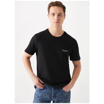 Mavi M0610360-900 Bisiklet Yaka Loose Fit Düz Erkek T-Shirt