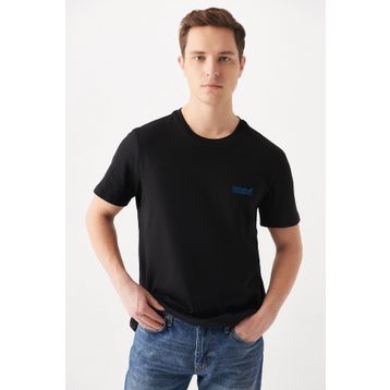 Mavi M0610360-900 Bisiklet Yaka Loose Fit Düz Erkek T-Shirt