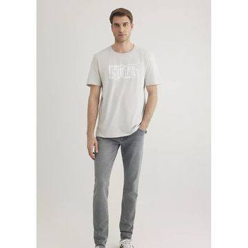 Mavi M0611789-80618 Sis Gri Regular İstanbul Baskılı Erkek T-shirt