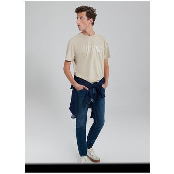 Mavi M0611956-82393 Açık Bej Regular İstanbul Erkek T-shirt