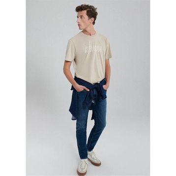 Mavi M0611956-82393 Açık Bej Regular İstanbul Erkek T-shirt