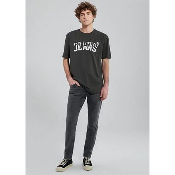 Mavi M0612008-70090 Düz Yaka Düz Koyu Gri Erkek T-Shirt