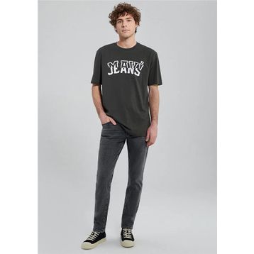 Mavi M0612008-70090 Düz Yaka Düz Koyu Gri Erkek T-Shirt