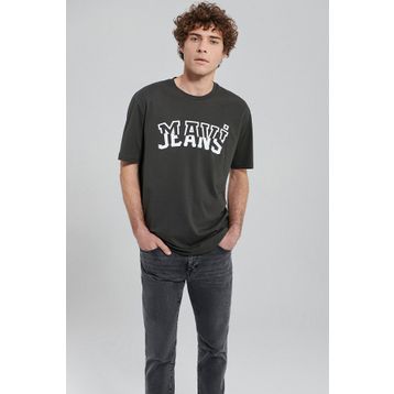 Mavi M0612008-70090 Düz Yaka Düz Koyu Gri Erkek T-Shirt