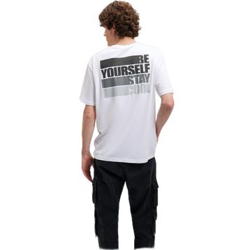 Mavi M0612111-620 Beyaz Loose Be Yourself Erkek T-shirt